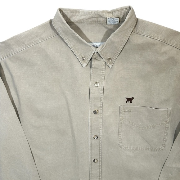 LABRADOR APPAREL Long Sleeve Tan Khaki Button Down Shirt Mens Size XXL - Picture 5 of 8